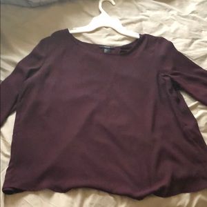 forever 21 burgundy blouse